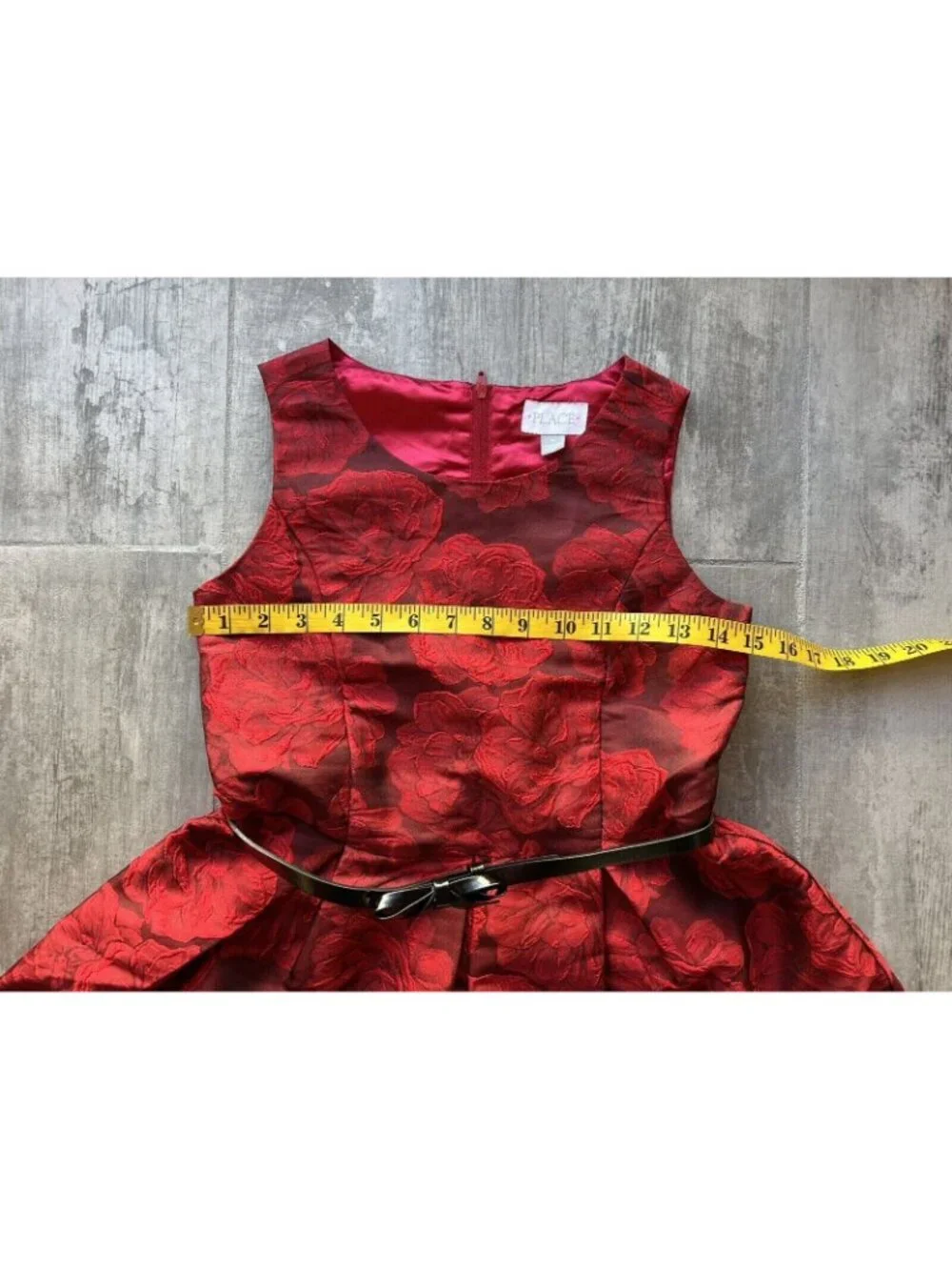Girls Rose Foral Special Occasion Woven Holiday Dress Party Wedding Formal 12